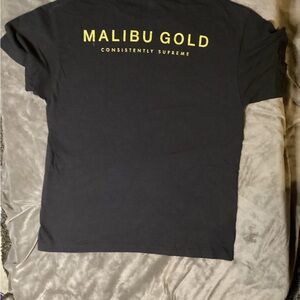Gildan Black Tee with Gold Print